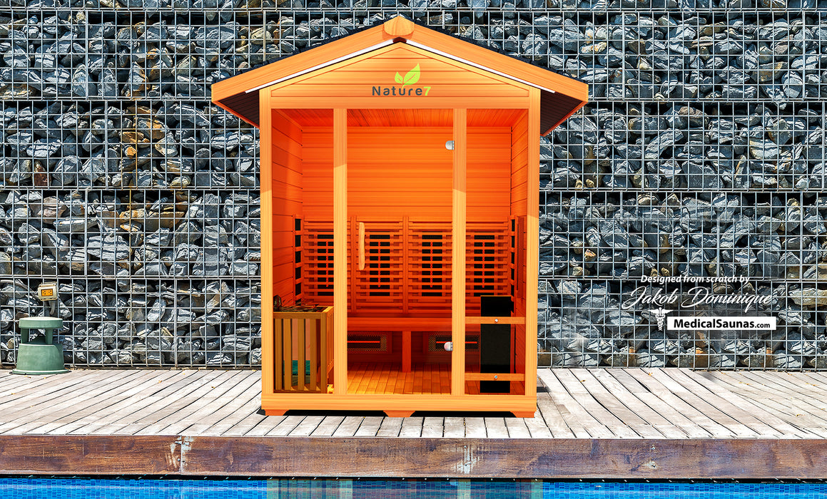 Medical Sauna Hybrid Outdoor Sauna Nature 7 Version 2