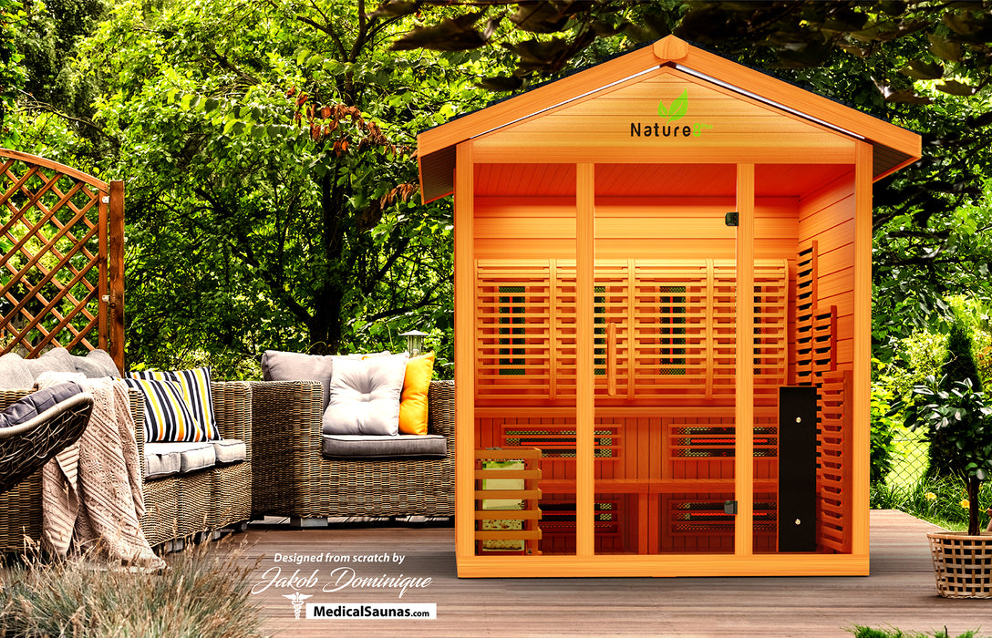 Medical Sauna Hybrid Outdoor Sauna Nature 8 Plus Version 2