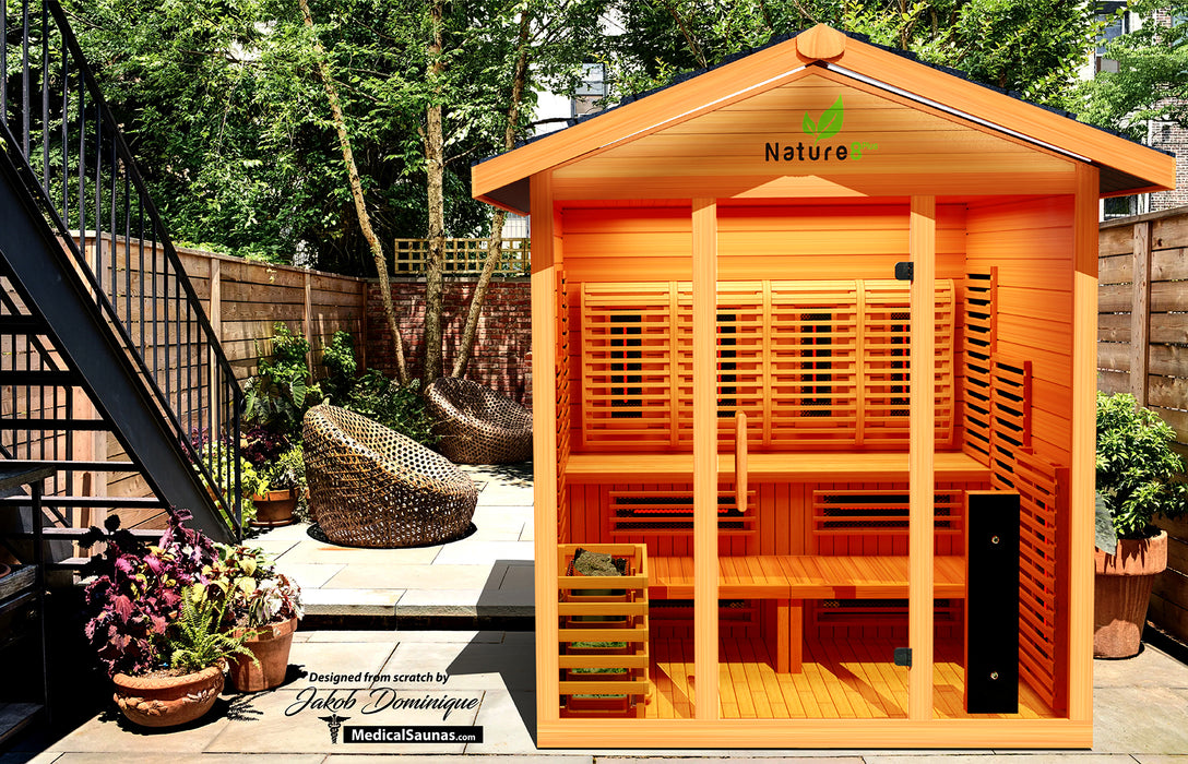 Medical Sauna Hybrid Outdoor Sauna Nature 8 Plus Version 2