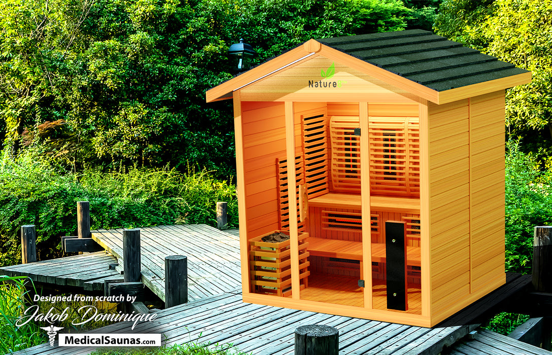 Medical Sauna Hybrid Outdoor Sauna Nature 8 Plus Version 2