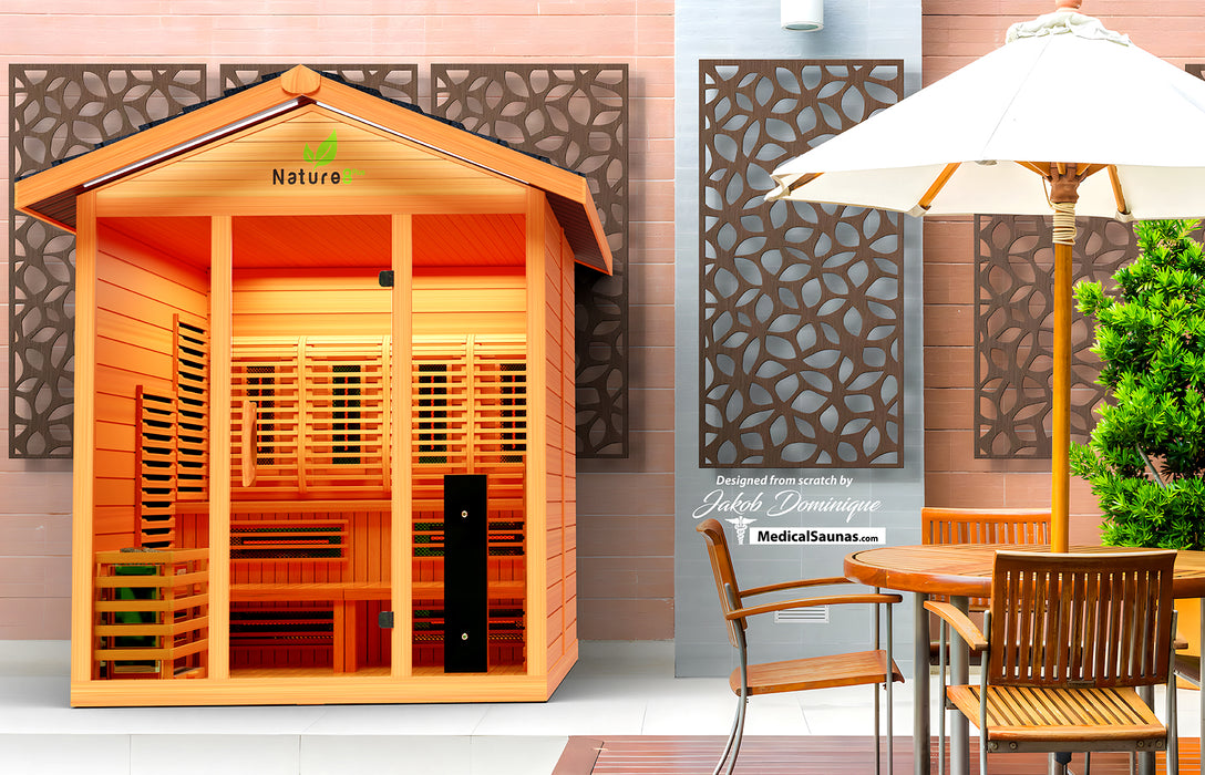 Medical Sauna Hybrid Outdoor Sauna Nature 8 Plus Version 2