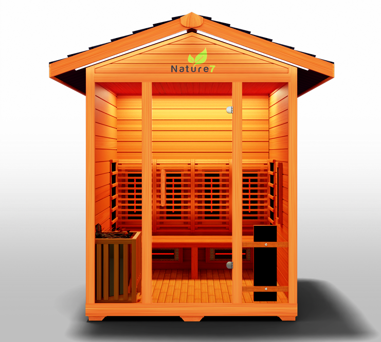 Medical Sauna Hybrid Outdoor Sauna Nature 7 Version 2