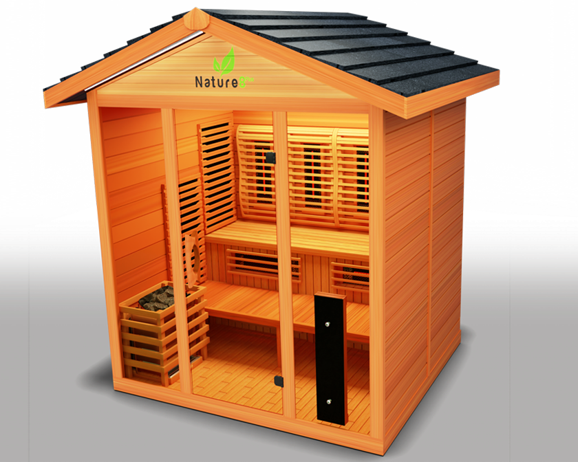 Medical Sauna Hybrid Outdoor Sauna Nature 8 Plus Version 2