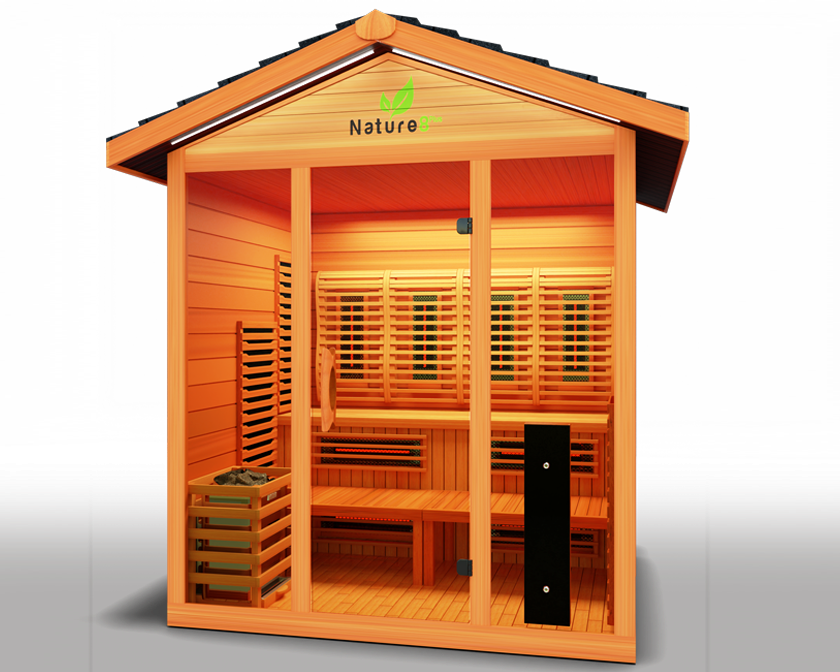 Medical Sauna Hybrid Outdoor Sauna Nature 8 Plus Version 2