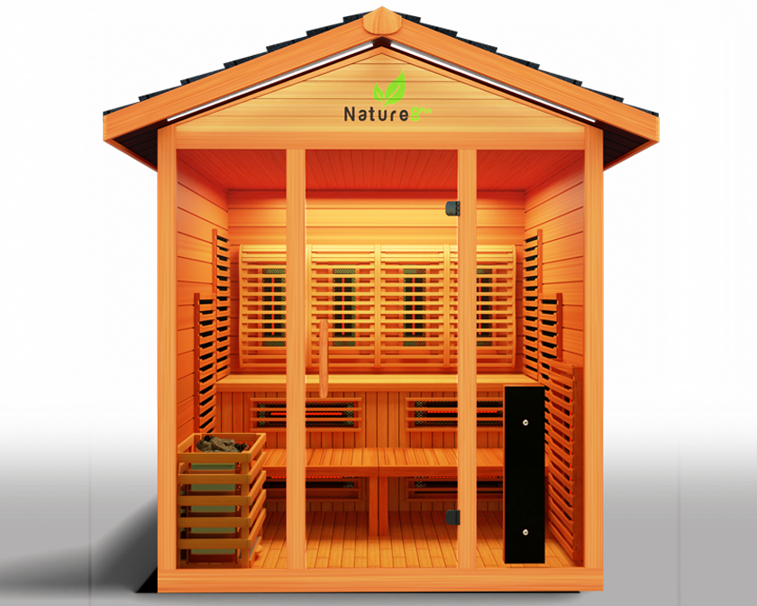 Medical Sauna Hybrid Outdoor Sauna Nature 8 Plus Version 2