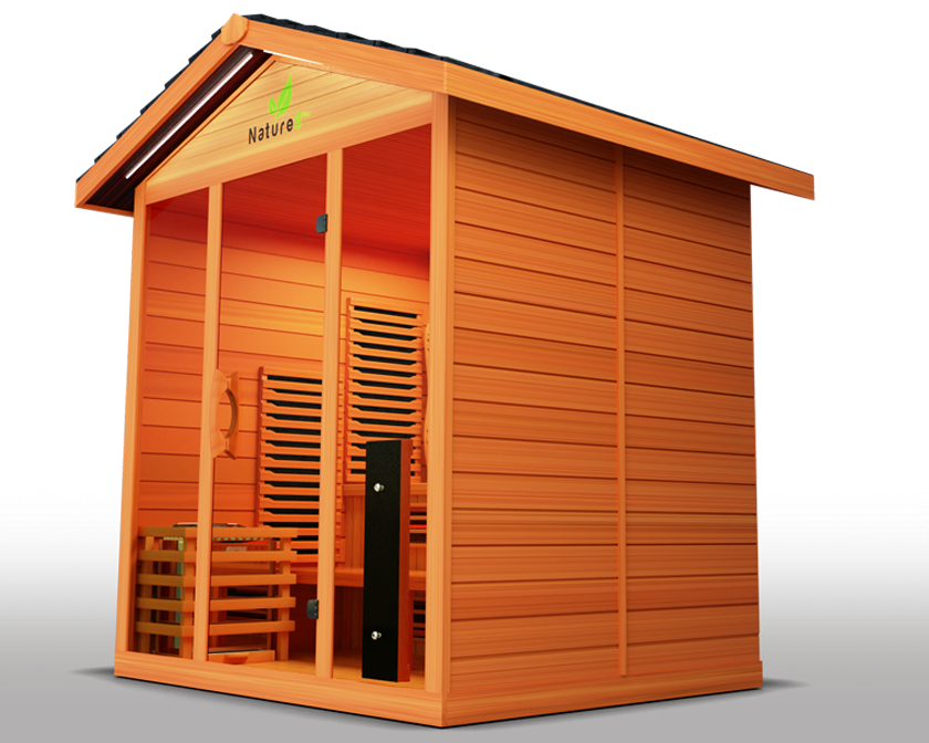 Medical Sauna Hybrid Outdoor Sauna Nature 8 Plus Version 2