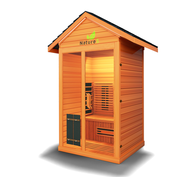 Medical Sauna Hybrid Outdoor Sauna Nature 5 Version 2 Full-Spectrum Infrared Tech